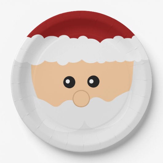 Weihnachtsweihnachtsmann-PapierTeller Pappteller (Vorderseite)