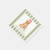 Weihnachtsweihnachtsmann Personalisiert Serviette (Ecke)