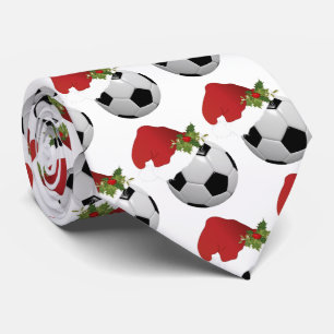 WeihnachtsWeihnachtsmannmütze-Fußball-Entwurf Krawatte