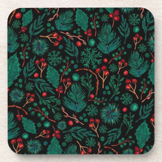 Weihnachtsweihnachtsmuster | UNTERSETZER (Vorderseite)