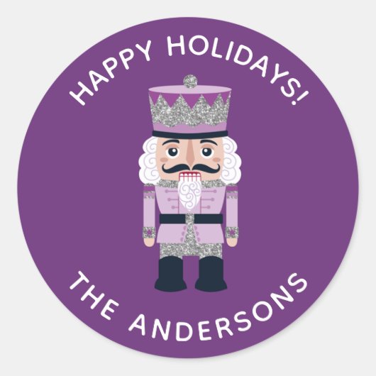 Weihnachtsweihnachtsnachtsnachtsnachtscremer Runder Aufkleber (Vorderseite)