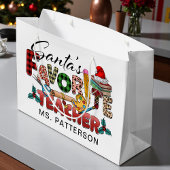 Weihnachtsweihnachtsnamen der Lieblingslehrer des Große Geschenktüte