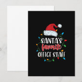 Weihnachtsweihnachtspass für die Mitarbeiter des W Einladung (Vorne/Hinten)