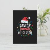 Weihnachtsweihnachtspass für die Mitarbeiter des W Einladung (Stehend Vorderseite)