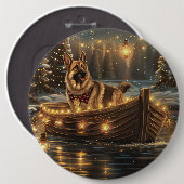 Weihnachtsweihnachtsreise Button (Vorne & Hinten)