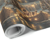 Weihnachtsweihnachtsreise Geschenkpapier (Rolleneckpunkt)