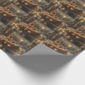 Weihnachtsweihnachtsreise Geschenkpapier (Ecke)