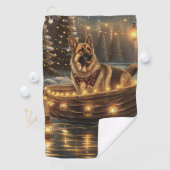 Weihnachtsweihnachtsreise Golfhandtuch (Insitu)