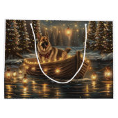 Weihnachtsweihnachtsreise Große Geschenktüte (Rückseite)