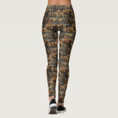 Weihnachtsweihnachtsreise Leggings (Rückseite)