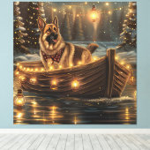 Weihnachtsweihnachtsreise Leinwanddruck (Insitu (Holzboden))