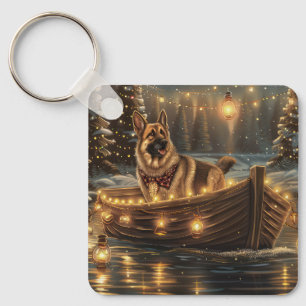 Weihnachtsweihnachtsreise Schlüsselanhänger