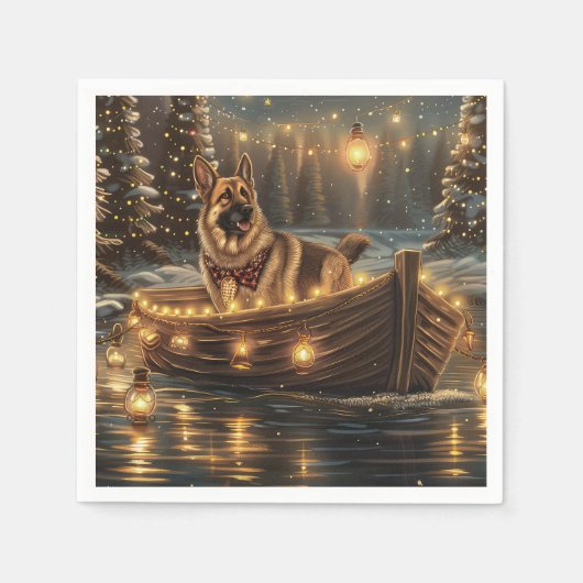 Weihnachtsweihnachtsreise Serviette (Vorderseite)