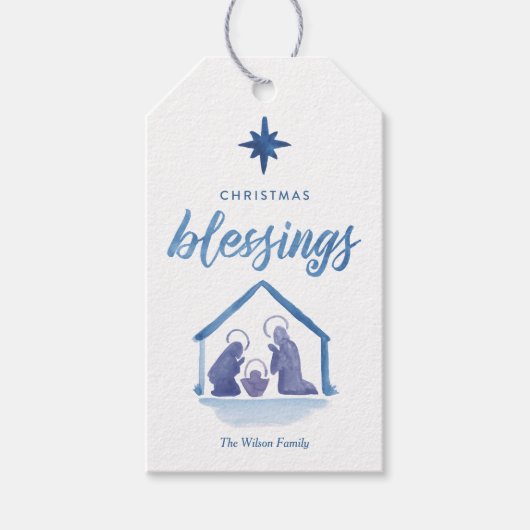 Weihnachtsweihnachtssegmente Weihnachtsgeschenk-Ta Geschenkanhänger (Vorderseite)