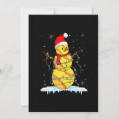 Weihnachtsweihnachtsweih Snowman Weihnachtsbeleuch Feiertagskarte (Vorderseite)