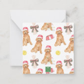 Weihnachtsweihnachtsweihe Mitteilungskarte (Rückseite)