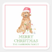 Weihnachtsweihnachtsweihe Quadratischer Aufkleber (Vorderseite)