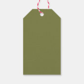 Weihnachtsweihnachtsweihnachtsfest Name Geschenkanhänger (Rückseite)