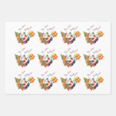 WeihnachtsWeihnachtsWeihnachtsmann nach und nach N Geschenkpapier Set (Vorderseite 3)