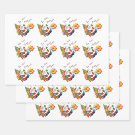 WeihnachtsWeihnachtsWeihnachtsmann nach und nach N Geschenkpapier Set