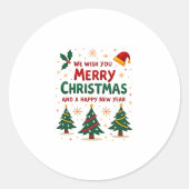 WeihnachtsWeihnachtsWeihnachtsWeihnachtsWeihnachts Runder Aufkleber (Vorderseite)