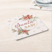 Weihnachtsweihnachtswunder Party Glass Rechteckiger Pappuntersetzer (angewinkelt)