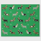 Weihnachtsweihnachtsziege Geschenkpapier (Flach)