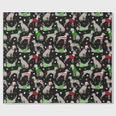 Weihnachtsweimaraner Hund Geschenkpapier (Flach)
