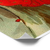 Weihnachtswein aus Vintage Poster (Ecke)