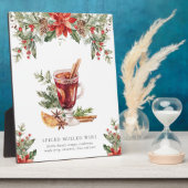 Weihnachtswein Bar Signatur Trinkzeichen Fotoplatte (Seite)