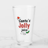 Weihnachtswein des Weihnachtsmanns Glas (Vorderseite)