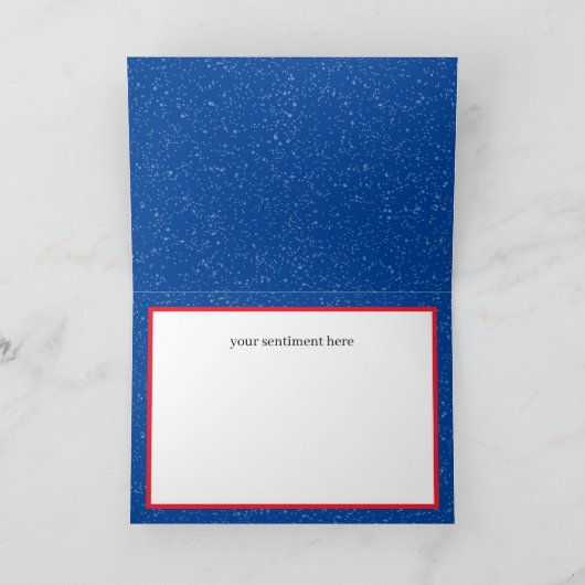 Weihnachtswein-Elefant fühlen Feiertagskarte (Innenseite)