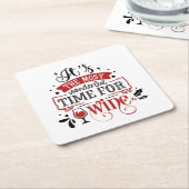 Weihnachtswein-Feier Rechteckiger Pappuntersetzer (angewinkelt)