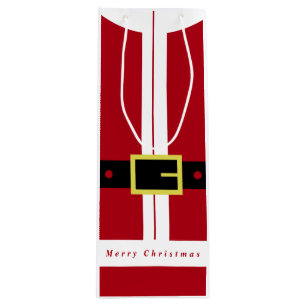 Weihnachtswein Geschenk Tasche Weihnachtsmann Gesc Geschenktüte Für Weinflaschen