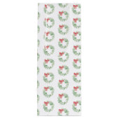 Weihnachtswein Geschenktasche Rot und Grün Kranz Geschenktüte Für Weinflaschen (Rückseite)