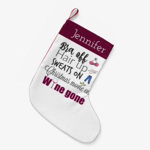 Weihnachtswein Gone Brè Personalisiert Kleiner Weihnachtsstrumpf