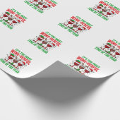 Weihnachtswein-herrliches rotes Weindesign Geschenkpapier (Ecke)