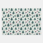 Weihnachtswein Lover Geschenkpapier Set (Vorderseite 3)