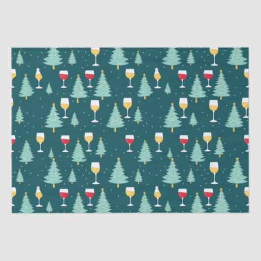 Weihnachtswein Lover Seidenpapier (Vorderseite)