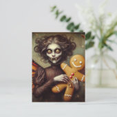 Weihnachtswein mit Lebkuchen Postkarte (Stehend Vorderseite)