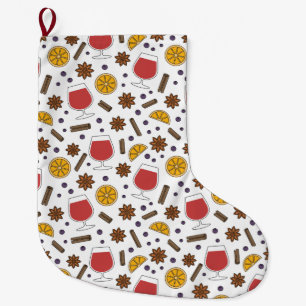 Weihnachtswein mit Pantoletten zeichnend würziger  Großer Weihnachtsstrumpf