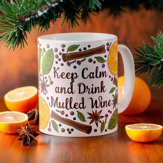 Weihnachtswein mit Spicy Mulled Wein Kaffeetasse