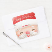 Weihnachtswein- oder Geschenketiketten Quadratischer Aufkleber (Umschlag)