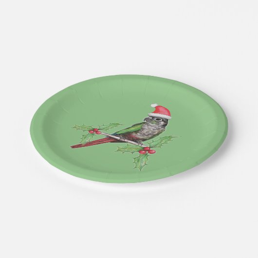 Weihnachtswein Pappteller (Schrägansicht)