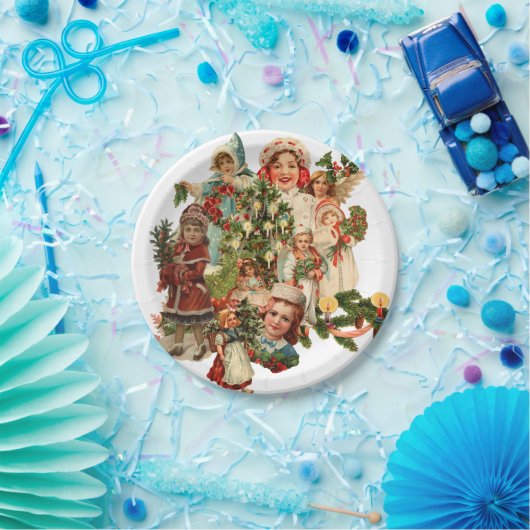 Weihnachtswein Pappteller (Party)