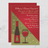 Weihnachtswein-Party Einladung (Vorne/Hinten)