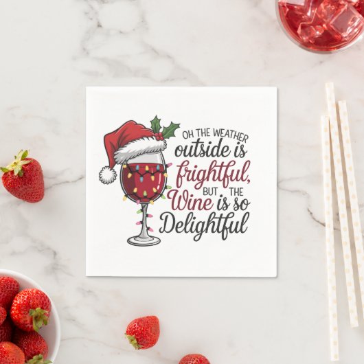 Weihnachtswein-Party Serviette (Beispiel)