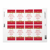 Weihnachtswein personalisiertes Etikett Mistletoro (Vorne)