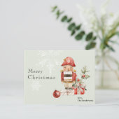 Weihnachtswein Postcard Nutcracker Feiertagspostkarte (Stehend Vorderseite)