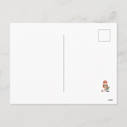 Weihnachtswein Postcard Nutcracker Feiertagspostkarte (Rückseite)